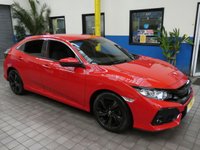 USED 2018 68 HONDA CIVIC 1.0 VTEC SR 5d 128 BHP SAT NAV PARKING SENSORS GENUINE LOW MILEAGE