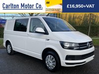 USED 2016 16 VOLKSWAGEN TRANSPORTER 2.0 T30 TDI TRENDLINE CREW / KOMBI VAN 101 BHP 5 SEATER
