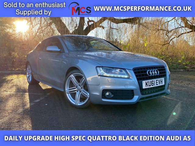 2011 61 AUDI A5 3.0 TDI QUATTRO BLACK EDITION 2d 237 BHP LOTS OF DOCUMENTS SUPPLIED - 2 PREVIOUS OWNERS