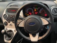 USED 2015 15 FORD KA 1.2 ZETEC 3d 69 BHP 22K FULL HISTORY, BLUETOOTH, &pound;30 TAX