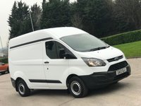 USED 2015 12 FORD TRANSIT CUSTOM 2.2 270 LR P/V 124 BHP FULL HISTORY ! PRICE 10950 + VAT