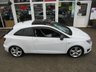 USED 2014 14 SEAT IBIZA 1.4 CUPRA TSI DSG 3d 180 BHP Finished in Solid White with contrasting GREY/WHITE LEATHER TRIM SPORTS SEATS. This great looking hot sports turbocharghed hatch has sharp handling, well built and a comfortable interior. This Ibiza Cupra is one of the best on sale today. Features include, Pan Roof, Sat Nav, DAB Radio, B/Tooth, Cruise Control and much more. Dealer serviced at 5152 miles, 7361 miles, 14424 miles, 23237 miles, 54500 miles (inc New Water Pump) and on arrival at 57609 miles. MOT due 13/10/2022.
