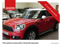 USED 2018 68 MINI COUNTRYMAN 2.0 COOPER D 5d 148 BHP FREE 12 MONTHS GOLD WARRANTY SAT NAV PARKING SENSORS CRUISE CONTROL 1 OWNER SERVICE HISTORY GENUINE LOW MILES