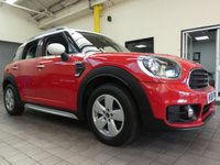USED 2018 68 MINI COUNTRYMAN 2.0 COOPER D 5d 148 BHP FREE 12 MONTHS GOLD WARRANTY SAT NAV PARKING SENSORS CRUISE CONTROL 1 OWNER SERVICE HISTORY GENUINE LOW MILES
