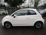 USED 2018 18 FIAT 500 1.2 LOUNGE DUALOGIC 3d 69 BHP NEW SHAPE AUTOMATIC *&pound;2,600+ EXTRAS* *OVER &pound;2,600 of optional extras including; Full Pelle Frau Burgundy Leather Seats with Ivory Seams, Electric Sunroof, 7" HD Touchscreen with Satellite Navigation & DAB Radio, Apple CarPlay/Android Auto, Dusk & Rain Sensors, 7" TFT Instrument Cluster & Rear Speakers* Only 5,374 miles covered from new! One Owner, Just Serviced, NEW MOT, Great fuel economy!