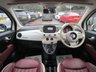 USED 2018 18 FIAT 500 1.2 LOUNGE DUALOGIC 3d 69 BHP NEW SHAPE AUTOMATIC *&pound;2,600+ EXTRAS* *OVER &pound;2,600 of optional extras including; Full Pelle Frau Burgundy Leather Seats with Ivory Seams, Electric Sunroof, 7" HD Touchscreen with Satellite Navigation & DAB Radio, Apple CarPlay/Android Auto, Dusk & Rain Sensors, 7" TFT Instrument Cluster & Rear Speakers* Only 5,374 miles covered from new! One Owner, Just Serviced, NEW MOT, Great fuel economy!