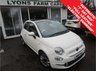 USED 2018 18 FIAT 500 1.2 LOUNGE DUALOGIC 3d 69 BHP NEW SHAPE AUTOMATIC *&pound;2,600+ EXTRAS* *OVER &pound;2,600 of optional extras including; Full Pelle Frau Burgundy Leather Seats with Ivory Seams, Electric Sunroof, 7" HD Touchscreen with Satellite Navigation & DAB Radio, Apple CarPlay/Android Auto, Dusk & Rain Sensors, 7" TFT Instrument Cluster & Rear Speakers* Only 5,374 miles covered from new! One Owner, Just Serviced, NEW MOT, Great fuel economy!