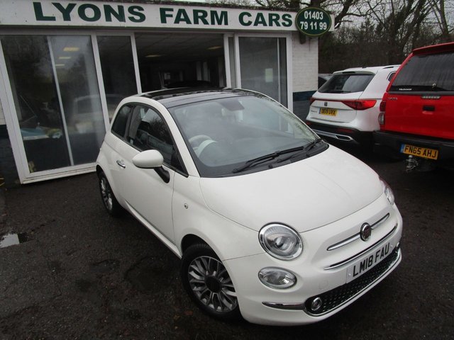 2018 18 Fiat 500 1.2 LOUNGE DUALOGIC 3d 69 BHP NEW SHAPE AUTOMATIC *&pound;2,600+ EXTRAS*