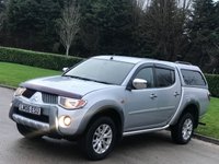 USED 2006 06 MITSUBISHI L200 2.5 4WD LWB ELEGANCE DCB 0D 135 BHP ** NO VAT * CANOPY + BLUETOOTH