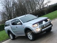 USED 2006 06 MITSUBISHI L200 2.5 4WD LWB ELEGANCE DCB 0D 135 BHP ** NO VAT * CANOPY + BLUETOOTH