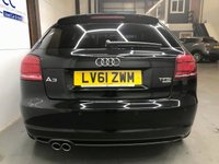 USED 2012 61 AUDI A3 2.0 TFSI QUATTRO BLACK EDITION 3d 197 BHP Full Leather,S Tronic,Black Edition