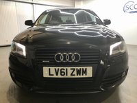 USED 2012 61 AUDI A3 2.0 TFSI QUATTRO BLACK EDITION 3d 197 BHP Full Leather,S Tronic,Black Edition