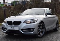 USED 2015 15 BMW 2 SERIES 2.0 218D SPORT 2d 141 BHP 19,000 MILES! 1 LADY OWNER! SAT NAV! HEATED LEATHER!