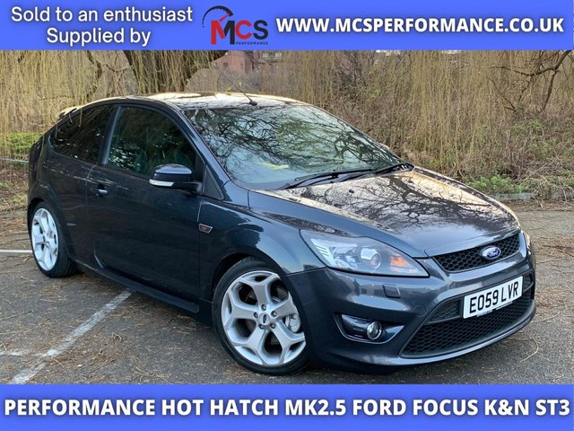 2009 59 FORD FOCUS 2.5 ST-3 3d 223 BHP Touchscreen DVD SAT NAV & BT Sea Grey Metallic, Rear Sensors