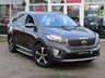 USED 2017 67 KIA SORENTO 2.2 CRDI KX-2 ISG 5d 197 BHP Finished in GRAPHITE GREY with contrasting BLACK HEATED LEATHER trim. This car comes with the balance of Kia 7 year warranty. The Kia Sorento is one of the best 7 Seater, 4x4, MPV's on the market today, It offers striking looks and makes an ideal family and towing SUV. Features include, Sat Nav, Heated Steering wheel, Rear Camera, DAB Radio, B/Tooth and more. KIA DEALER Serviced at 10418 miles, 22101 miles, 30075 miles, 40402 miles, 50124 miles, 59977 miles,70077 miles and at 77118 miles.
