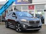 USED 2017 67 KIA SORENTO 2.2 CRDI KX-2 ISG 5d 197 BHP Finished in GRAPHITE GREY with contrasting BLACK HEATED LEATHER trim. This car comes with the balance of Kia 7 year warranty. The Kia Sorento is one of the best 7 Seater, 4x4, MPV's on the market today, It offers striking looks and makes an ideal family and towing SUV. Features include, Sat Nav, Heated Steering wheel, Rear Camera, DAB Radio, B/Tooth and more. KIA DEALER Serviced at 10418 miles, 22101 miles, 30075 miles, 40402 miles, 50124 miles, 59977 miles,70077 miles and at 77118 miles.