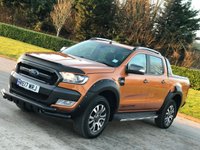 USED 2017 17 FORD RANGER 3.2 WILDTRAK 4X4 DCB TDCI 4d 197 BHP ** NO VAT * STEEL HARD TOP +TOW BAR