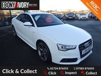 USED 2014 64 AUDI A5 2.0 TDI QUATTRO BLACK EDITION S/S 2d 174 BHP EXCELLENT EXAMPLE+FULLY SERVICED+1 YEAR MOT+BREAKDOWN COVER