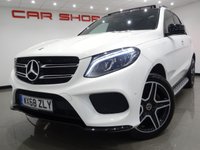 USED 2018 68 MERCEDES-BENZ GLE-CLASS 2.1 GLE 250 D (204 PS) AMG NIGHT EDITION (PREMIUM PLUS) 9G-TRONIC 4MATIC ( EURO 6 ) (S/S) 5DR + NAV + PANORAMIC E/SUNROOF + NIGHT PACKAGE + E/M/HEATED LEATHERS + CRUISE + MEDIA + HARMAN KARDON + L.E.D.S + 360 CAMERA + F-R PARK + PRIVACY + 20