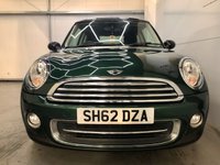 USED 2012 62 MINI HATCH COOPER 1.6 COOPER 3d 122 BHP British Racing Green,DAB