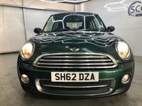 USED 2012 62 MINI HATCH COOPER 1.6 COOPER 3d 122 BHP British Racing Green,DAB