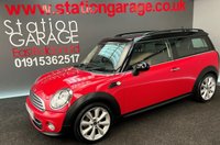 USED 2011 11 MINI CLUBMAN 1.6 COOPER D 5d 112 BHP 17 INCH ALLOYS,   HALF LEATHER RED SPORT INTERIOR