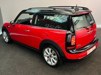 USED 2011 11 MINI CLUBMAN 1.6 COOPER D 5d 112 BHP 17 INCH ALLOYS,   HALF LEATHER RED SPORT INTERIOR