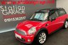 USED 2011 11 MINI CLUBMAN 1.6 COOPER D 5d 112 BHP 17 INCH ALLOYS,   HALF LEATHER RED SPORT INTERIOR