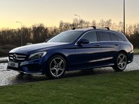 USED 2018 18 MERCEDES-BENZ C CLASS 2.1 C 220 D AMG LINE 5d 170 BHP Sat Nav Leather AMG Alloys