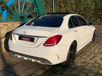 USED 2015 15 MERCEDES-BENZ C CLASS 2.1 C220 BLUETEC AMG LINE PREMIUM 4d 170 BHP HUGE SPEC MERCEDES C220d 2.1 AMG-LINE PREMIUM BLUETEC - AUTOMATIC/PADDLE SHIFT - FULL BLACK LEATHER - TWIN PANORAMIC GLASS ROOF - GLOSS BLACK AMG UPGRADE ALLOYS - &pound;30 PER YEAR ROAD TAX -  1 FORMER KEEPER - FULL HISTORY