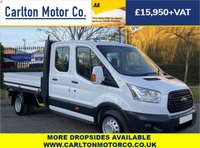 USED 2016 16 FORD TRANSIT 350 TDCi 125 L3 CREW CAB 9ft DROPSIDE DRW  7 Seats