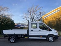 USED 2016 16 FORD TRANSIT 350 TDCi 125 L3 CREW CAB 9ft DROPSIDE DRW  7 Seats