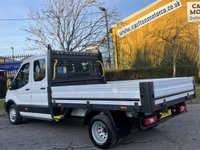 USED 2016 16 FORD TRANSIT 350 TDCi 125 L3 CREW CAB 9ft DROPSIDE DRW  7 Seats