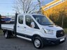 USED 2016 16 FORD TRANSIT 350 TDCi 125 L3 CREW CAB 9ft DROPSIDE DRW  7 Seats