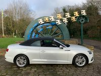 USED 2017 17 AUDI A5 2.0 TDI SPORT 2d 188 BHP A5 SPORT TDi CONVERTIBLE - AUTOMATIC/PADDLE-SHIFT GEARBOX - FULL BLACK LEATHER - 1 FORMER KEEPER - SERVICE HISTORY - PEARL METALLLIC PAINT - UPGRADE ALLOYS - SATELLITE NAVIGATION