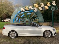 USED 2017 17 AUDI A5 2.0 TDI SPORT 2d 188 BHP A5 SPORT TDi CONVERTIBLE - AUTOMATIC/PADDLE-SHIFT GEARBOX - FULL BLACK LEATHER - 1 FORMER KEEPER - SERVICE HISTORY - PEARL METALLLIC PAINT - UPGRADE ALLOYS - SATELLITE NAVIGATION