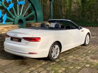 USED 2017 17 AUDI A5 2.0 TDI SPORT 2d 188 BHP A5 SPORT TDi CONVERTIBLE - AUTOMATIC/PADDLE-SHIFT GEARBOX - FULL BLACK LEATHER - 1 FORMER KEEPER - SERVICE HISTORY - PEARL METALLLIC PAINT - UPGRADE ALLOYS - SATELLITE NAVIGATION