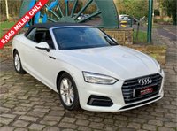 USED 2017 17 AUDI A5 2.0 TDI SPORT 2d 188 BHP A5 SPORT TDi CONVERTIBLE - AUTOMATIC/PADDLE-SHIFT GEARBOX - FULL BLACK LEATHER - 1 FORMER KEEPER - SERVICE HISTORY - PEARL METALLLIC PAINT - UPGRADE ALLOYS - SATELLITE NAVIGATION