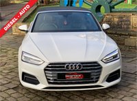 USED 2017 17 AUDI A5 2.0 TDI SPORT 2d 188 BHP A5 SPORT TDi CONVERTIBLE - AUTOMATIC/PADDLE-SHIFT GEARBOX - FULL BLACK LEATHER - 1 FORMER KEEPER - SERVICE HISTORY - PEARL METALLLIC PAINT - UPGRADE ALLOYS - SATELLITE NAVIGATION