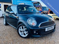 USED 2011 11 MINI HATCH ONE 1.6 ONE 3d 98 BHP Superb Mini with Lots of Extras in Metallic Black