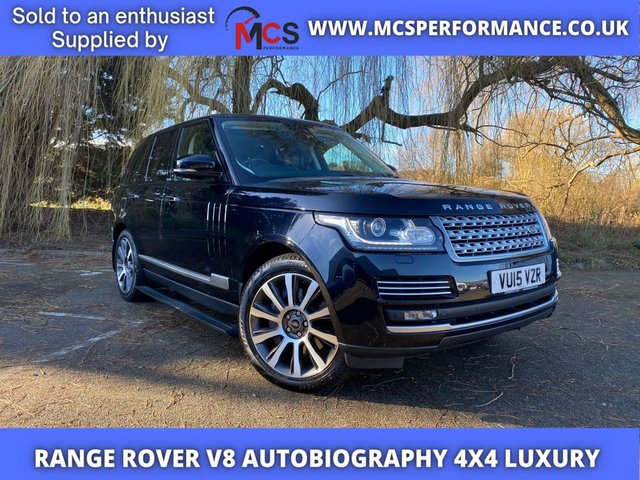 2015 03 LAND ROVER RANGE ROVER 5.0 V8 AUTOBIOGRAPHY 5d 510 BHP Absolutely huge spec car  with every toy in the book very expensive new car spec inc Massage SEATS - Land Rover InControl? WiFi mood lighting, leather suede headlining,