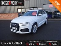 USED 2015 15 AUDI Q3 2.0 TDI S LINE 5d 148 BHP FULLY SERVICED+1 YEAR MOT+BREAKDOWN COVER