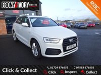 USED 2015 15 AUDI Q3 2.0 TDI S LINE 5d 148 BHP FULLY SERVICED+1 YEAR MOT+BREAKDOWN COVER