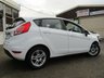 USED 2013 63 FORD FIESTA 1.0 ZETEC 5d 99 BHP Finished in FROZEN WHITE with contrasting DARK GREY Cloth interior trim. This Fiesta is a small family 5 door car that you can really enjoy driving. Economical and cheap to run, stylish to look at and some great features. Specification includes, Zero road tax, B/Tooth, Alloys, Air Con, Heated front Screen, Rear Park sensors and much more, makes this a must for the first time driver or small family. Dealer Serviced at 5544 miles, 5742 miles, 8547 miles, 19803 miles and on arrival at EMC.