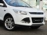 USED 2016 66 FORD KUGA 2.0 TITANIUM X TDCI 5d 148 BHP Finished in FROZEN WHITE with contrasting HEATED LEATHER TRIM. This Kuga is a great choice if you like driving. It's one of the most enjoyable, practical and fun family SUV's around. Features include PAN ROOF, Sat Nav, DAB, Electric Power Boot, Heated Full Leather,  Cruise Control, 19" Alloys, B/Tooth and much more. Serviced at the following miles: 11739 miles, 24525 miles, 35035 miles, 42146 miles, 49982 miles, comes with 2 keys & MOT until 11/2022