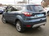 USED 2019 19 FORD KUGA 2.0 TITANIUM EDITION 5d 148 BHP Finished in CHROME BLUE metallic with contrasting BLACK PART LEATHER TRIM. Still under Manufacturers Warranty until 29/3/2022. This Kuga is a great choice if you like driving. It's one of the most enjoyable, practical and fun family SUV's around. Features include Sat Nav, 18" ALLOYS, Rear Park Sensors, Tinted Windows, DAB, B/Tooth, Cruise and much more. Dealer serviced at 11082 miles, 23992 miles, 32849 miles and at 43484 miles on 16/7/2021.