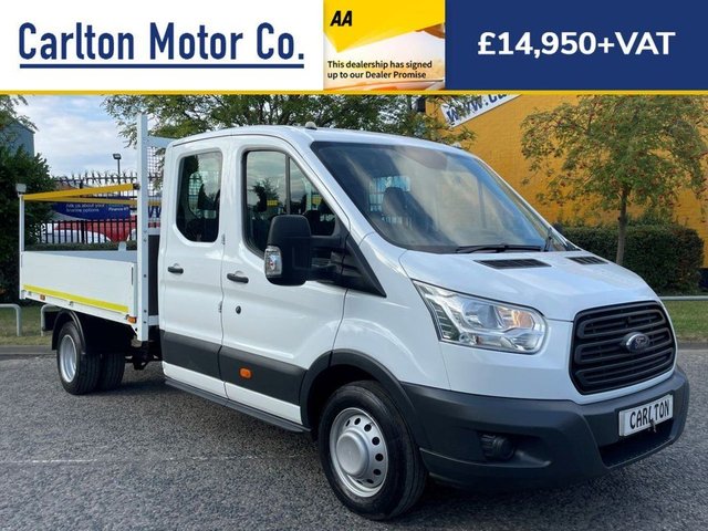 2016 16 Ford Transit 350 TDCi 125 L3 D/CAB DROPSIDE  ALLOY BODY DRW 