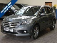 USED 2015 15 HONDA CR-V 2.2 I-DTEC EX 5d 148 BHP SAT NAV LEATHER HEATED SEATS DAB PANORAMIC SUNROOF ISOFIX REVERSING CAMERA PARKING SENSORS