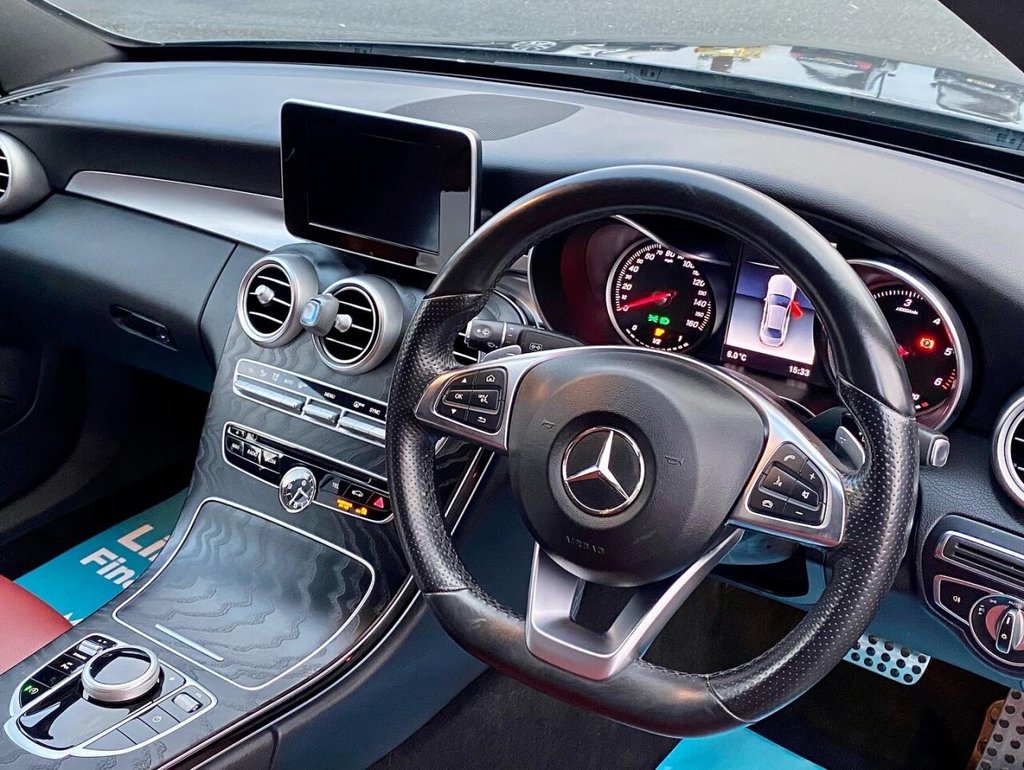 USED 2018 67 MERCEDES-BENZ C CLASS 2.1 C250D AMG LINE PREMIUM 4d 204 BHP FULL PANORAMIC GLASS SUNROOF