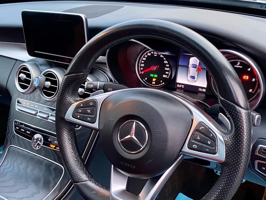 USED 2018 67 MERCEDES-BENZ C CLASS 2.1 C250D AMG LINE PREMIUM 4d 204 BHP FULL PANORAMIC GLASS SUNROOF
